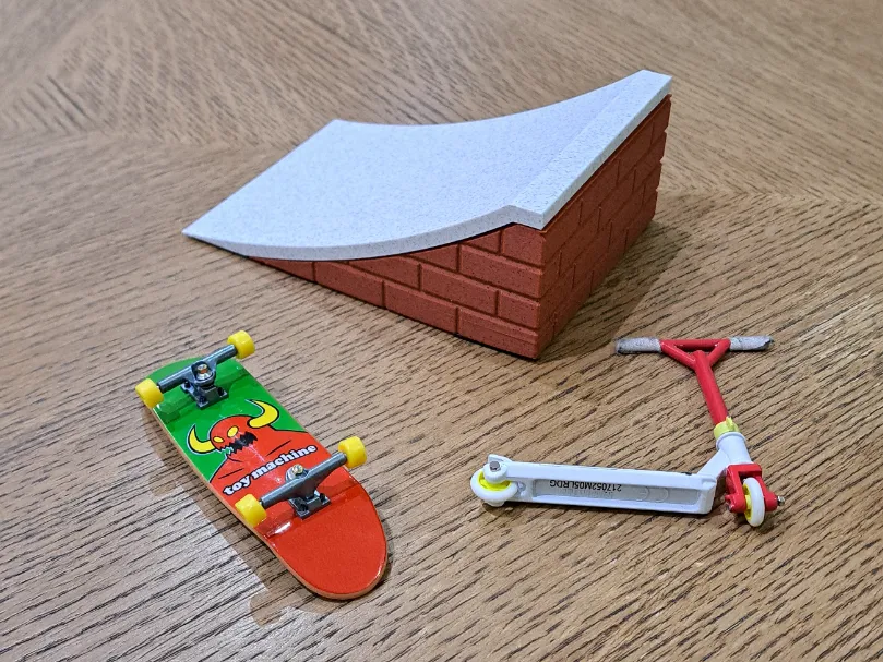 Rampe Mini Kicker Fingerboard - Vélo Print
