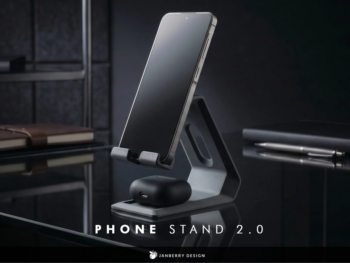 Support de téléphone avec rangement pour AirPods - Voyage Print