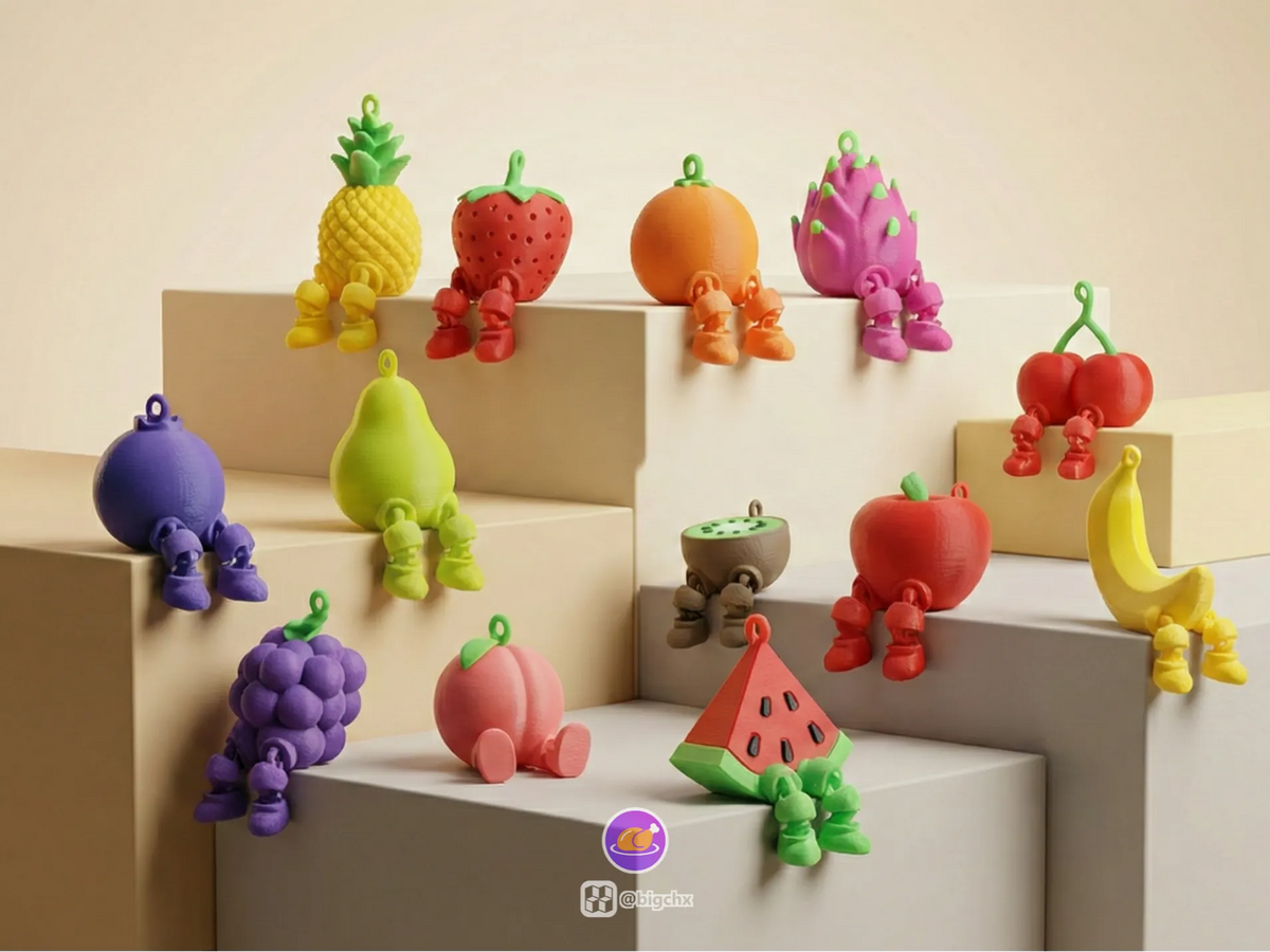 Porte-clés Fruits Articulés - Cadeau Print