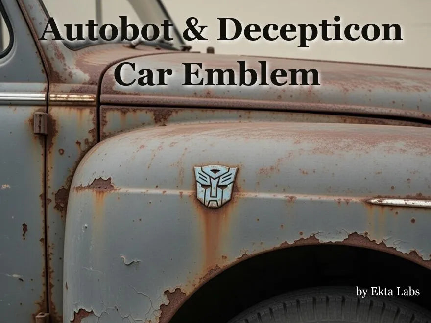 Emblème de voiture Autobot & Decepticon - Badge de faction - Auto Print