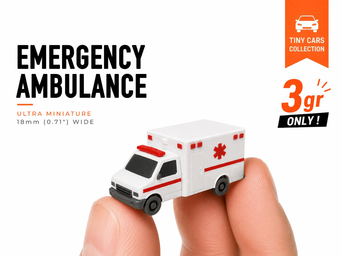 Petite ambulance d'urgence - Série Mini Voitures - Outdoor Print