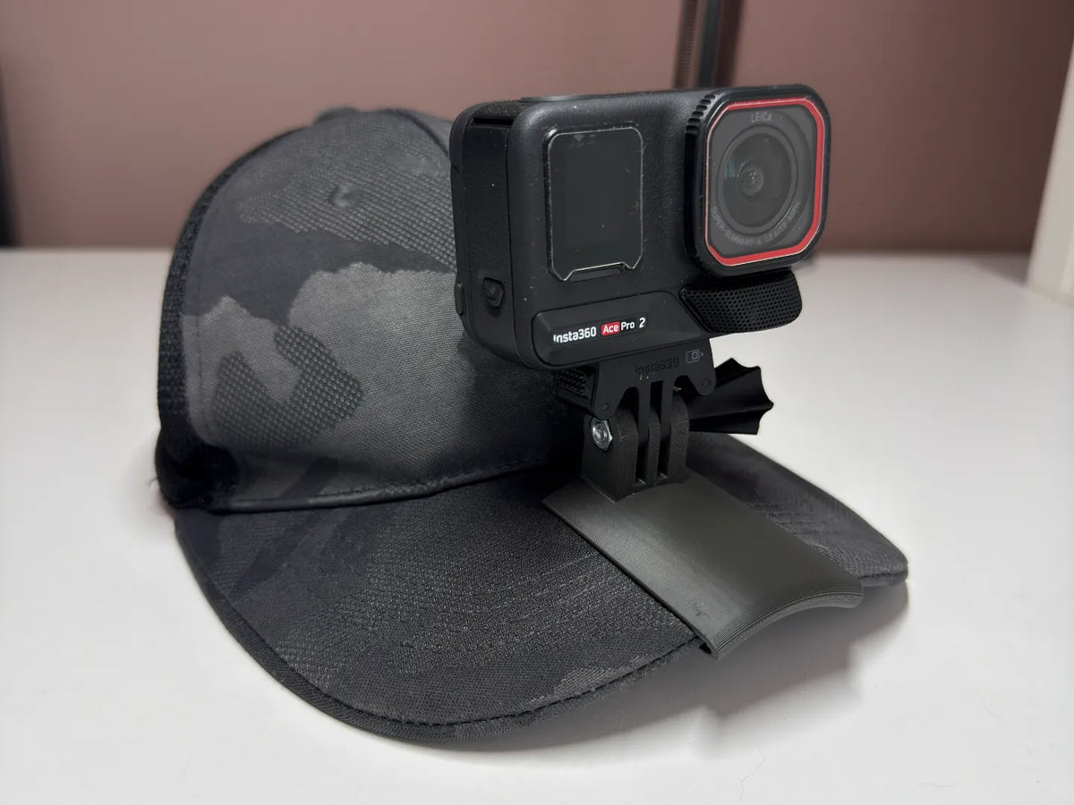 Support de Casquette de Baseball POV pour Caméra d'Action (Style GoPro) - Vélo Print