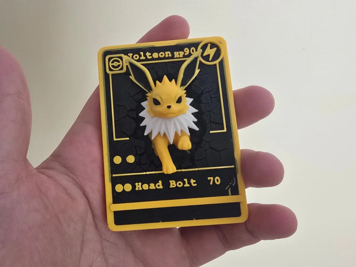 Carte TCG pop-up 3D Jolteon - Fêtes Print