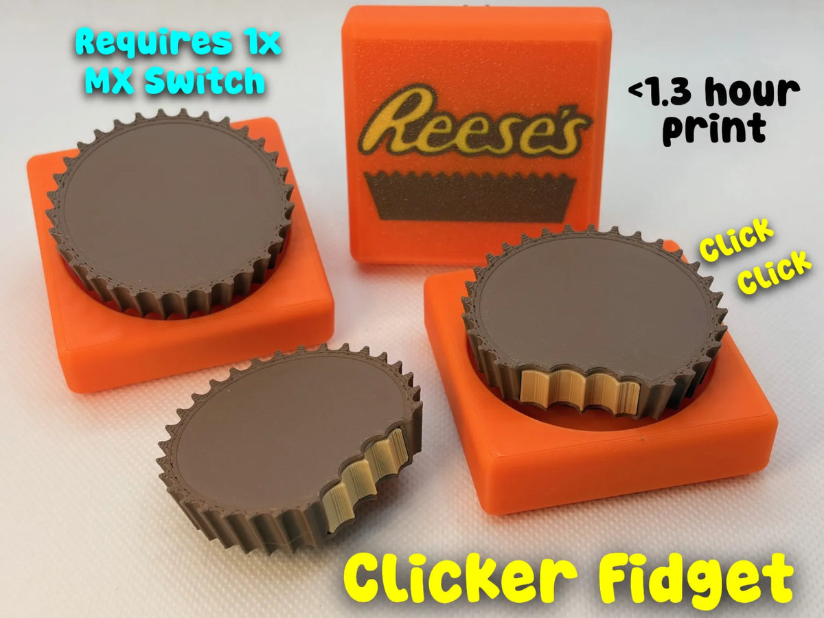Jouet Fidget à Clicker Tasse de Beurre de Cacahuète Reese's - Jeux Print
