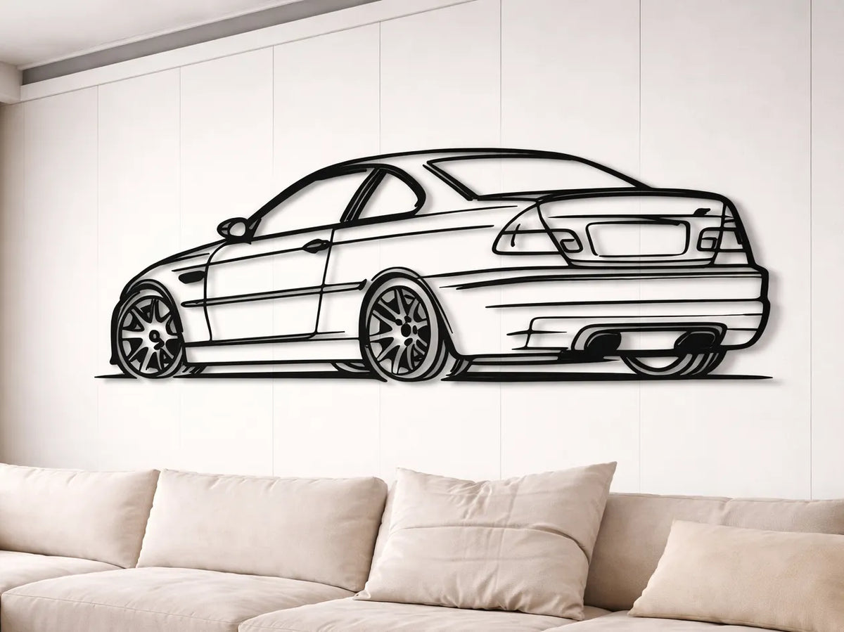 Art Mural - Décoration Voiture Dessin au Trait - Auto Print