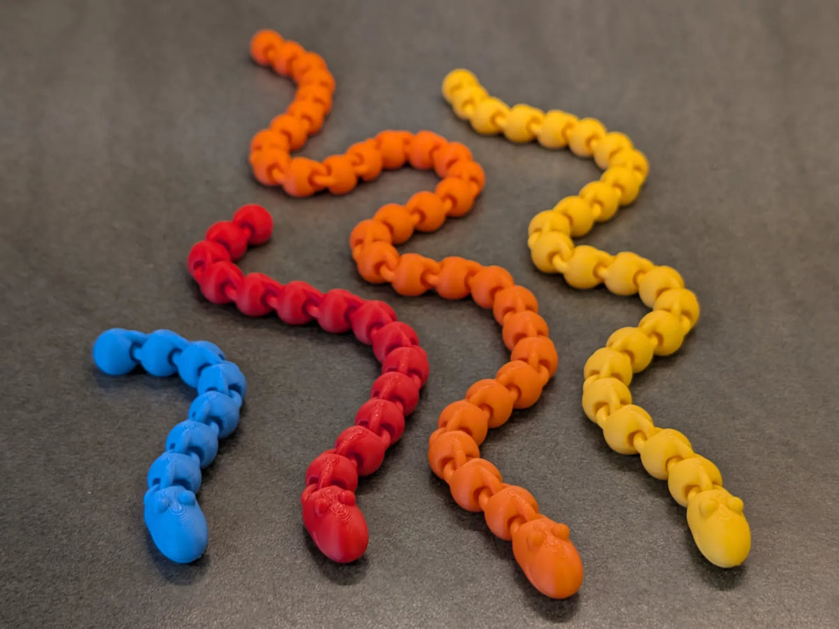 Serpent fidget flexible mignon - Libre à la vente - Jeux Print