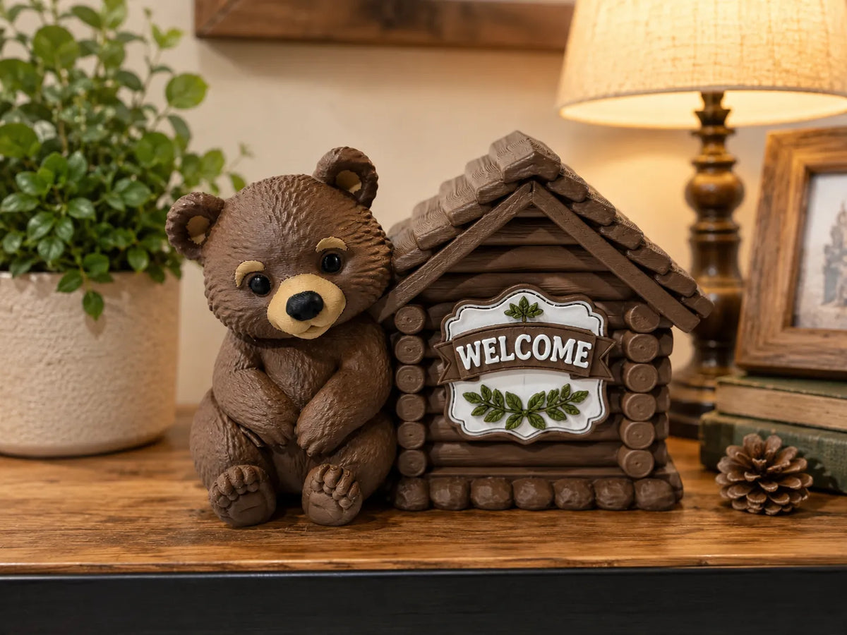 Porte-panneau Ours - Panneaux Saisonnier Remplaçables - NFC Print