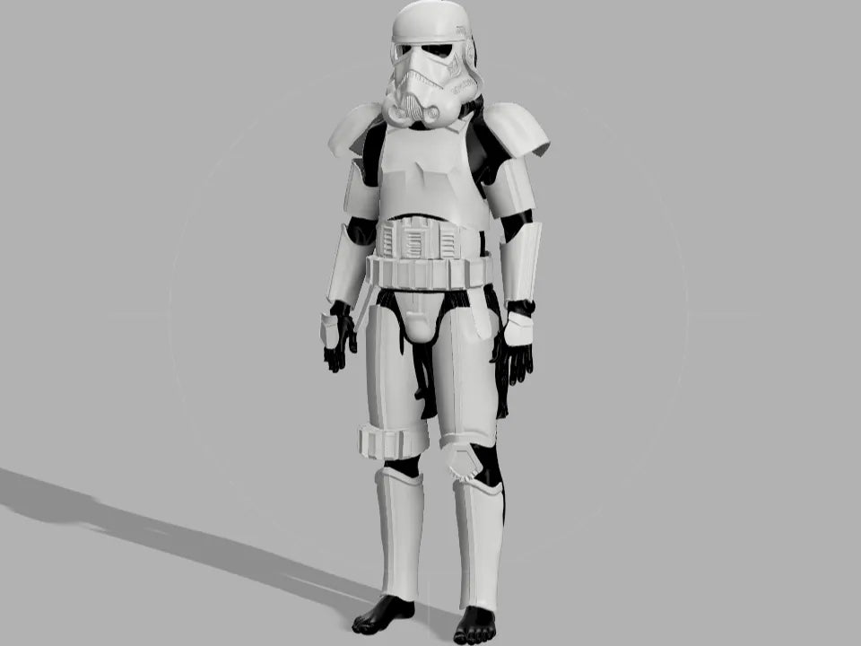 Armure DE Stormtrooper Impérial Portable À l'Échelle Réelle - Cosplay Print