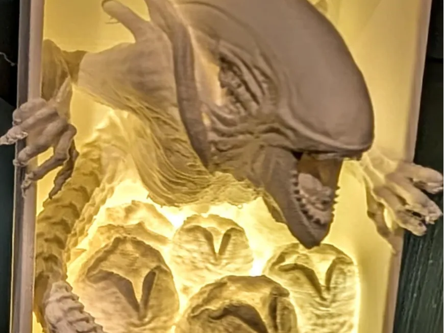 Xénomorphe alien Book Nook - Maquette Print