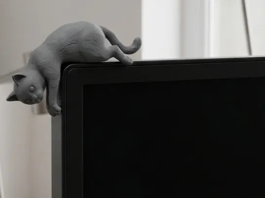 Compagnon Chat pour Moniteur - Figurine Print