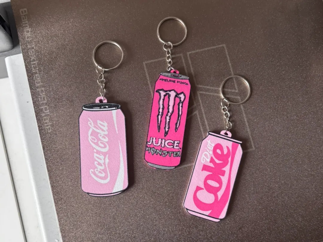 Porte-clés ouvre-boîtes lot de 3 canettes de soda - Cadeau Print