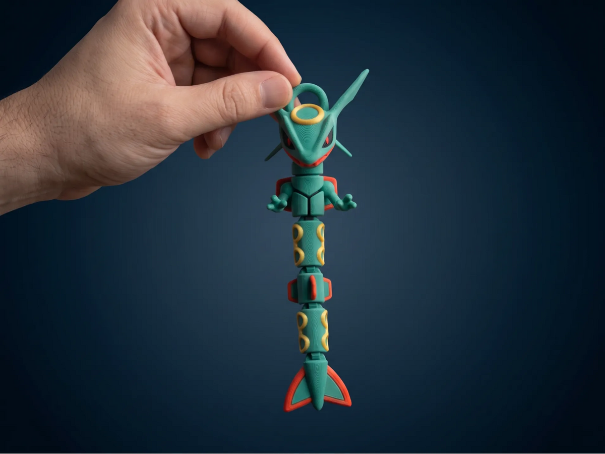 Rayquaza - Dragon Articulé Céleste - Jeux Print