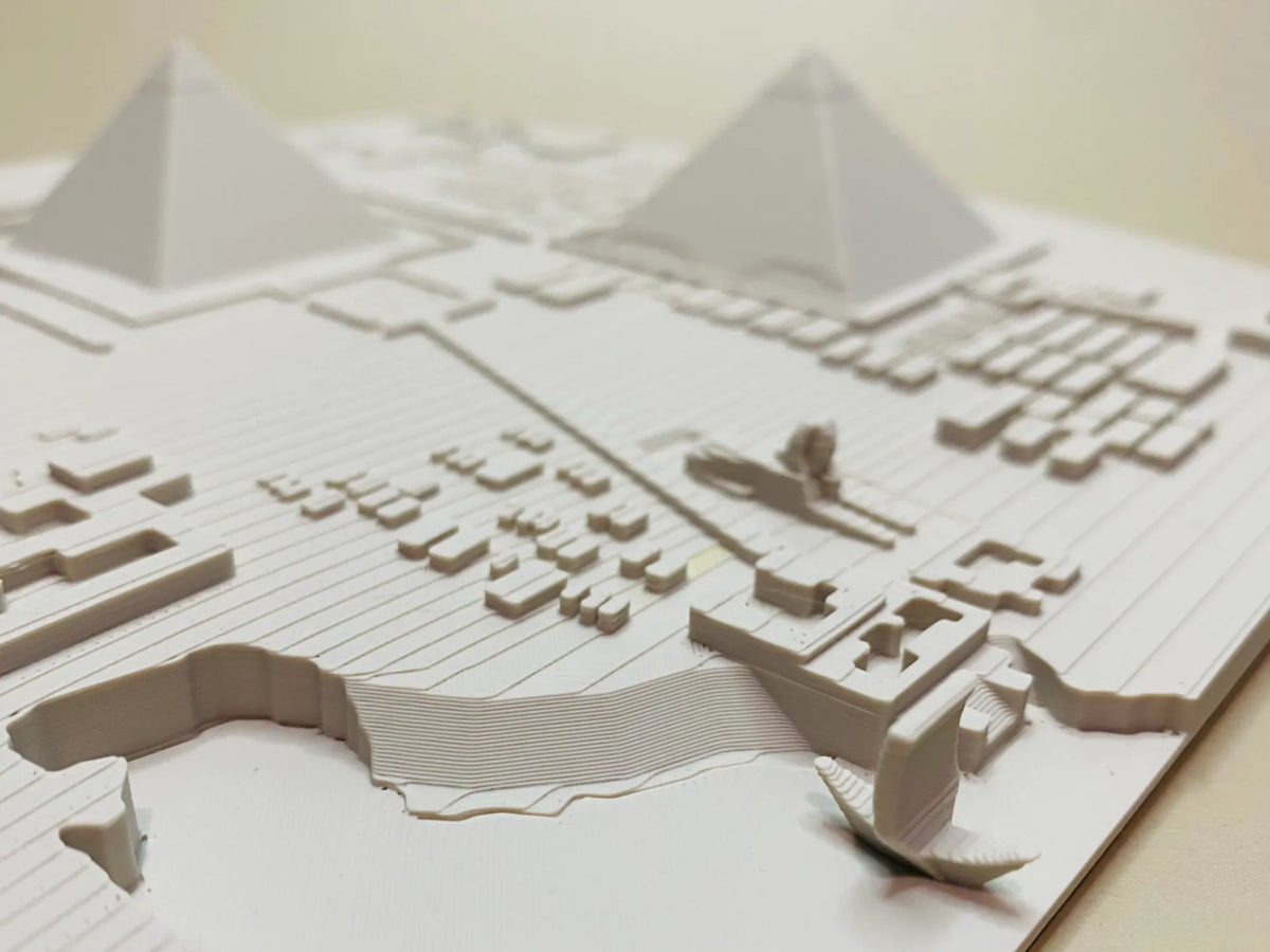 Ville Antique 44 av. J.-C. Gizeh, Égypte - Maquette Print