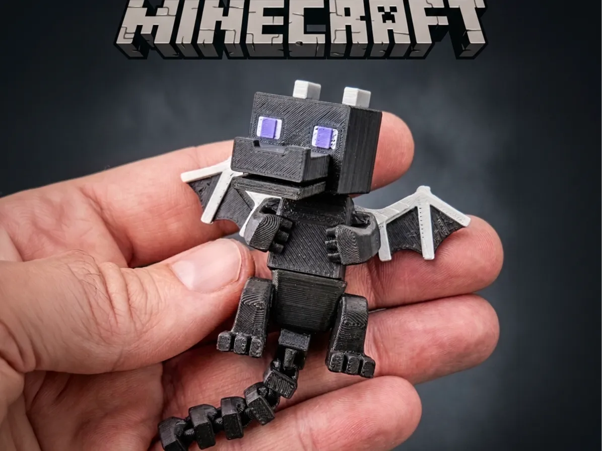 Mignon Dragon de l'Ender articulé (Minecraft) - Figurine Print