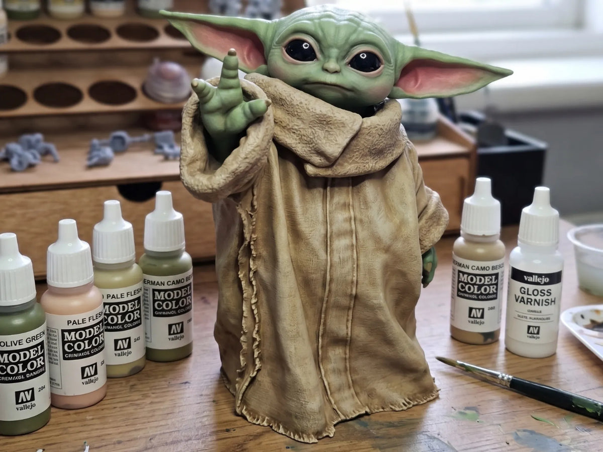 Figurine HD Grogu (ou Baby Yoda) hauteur 100mm - Figurine Print