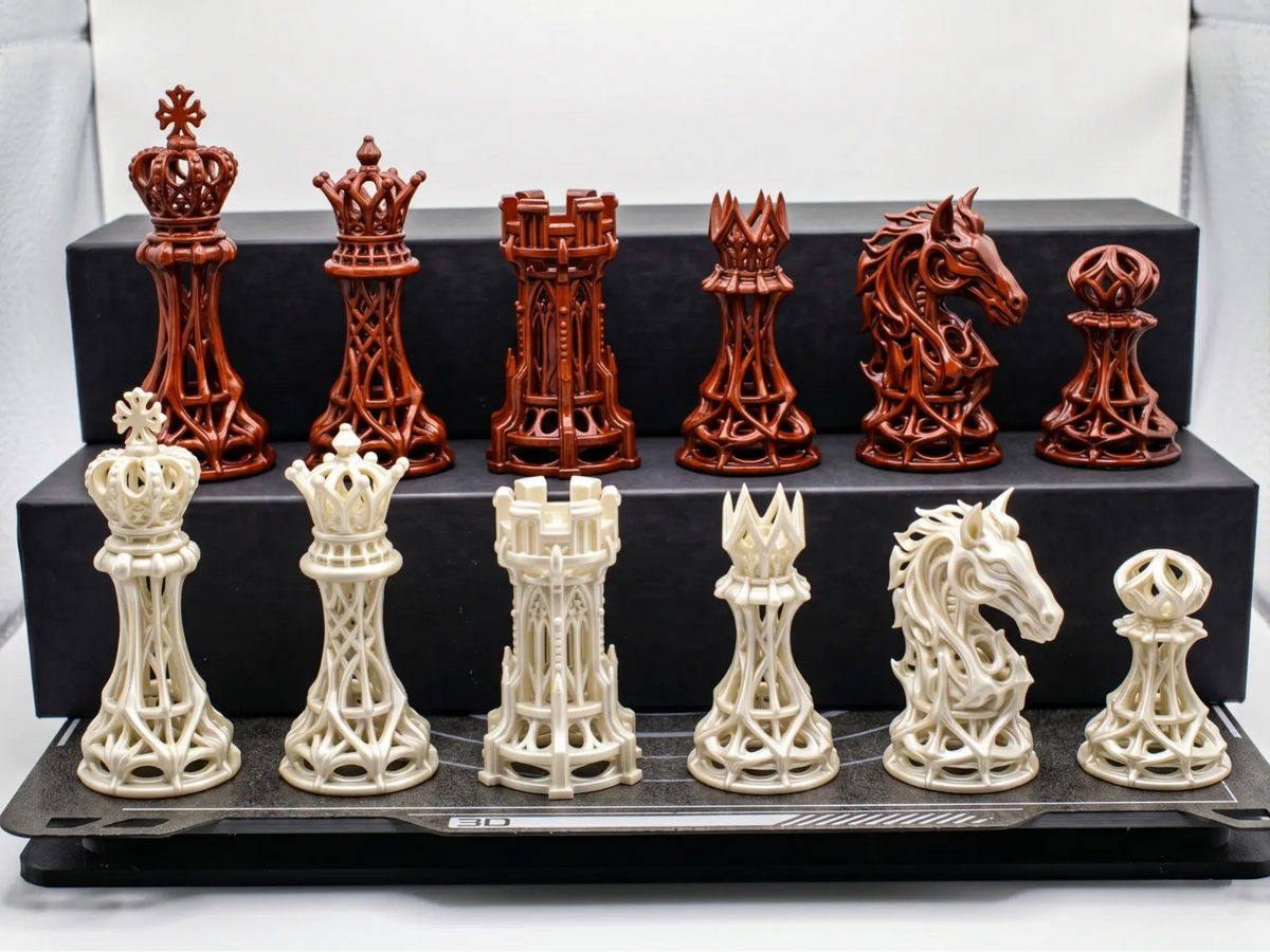 Jeu d'échecs fantastique en treillis gothique - Jeux Print
