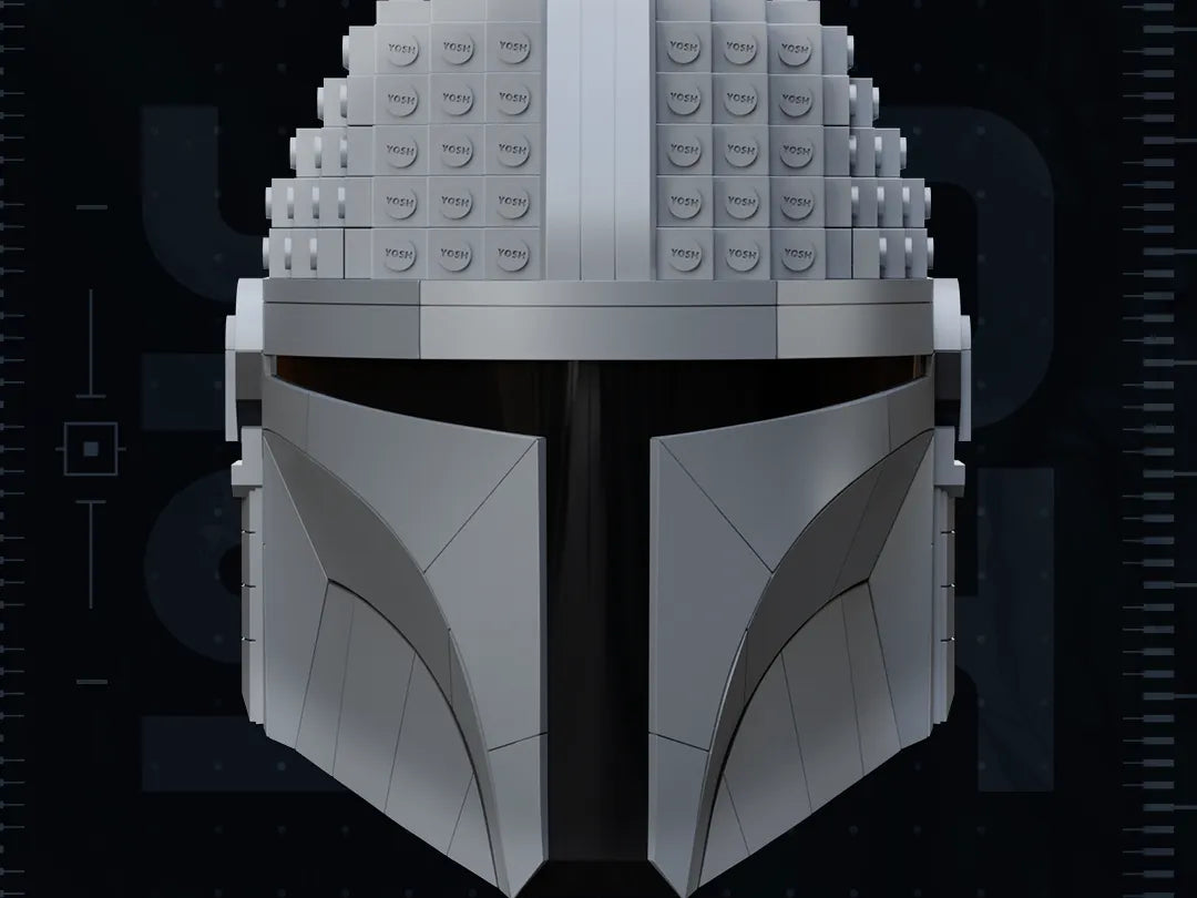 Fichier de casque Mandalorian en briques pour imprimante 3D - Cosplay Print