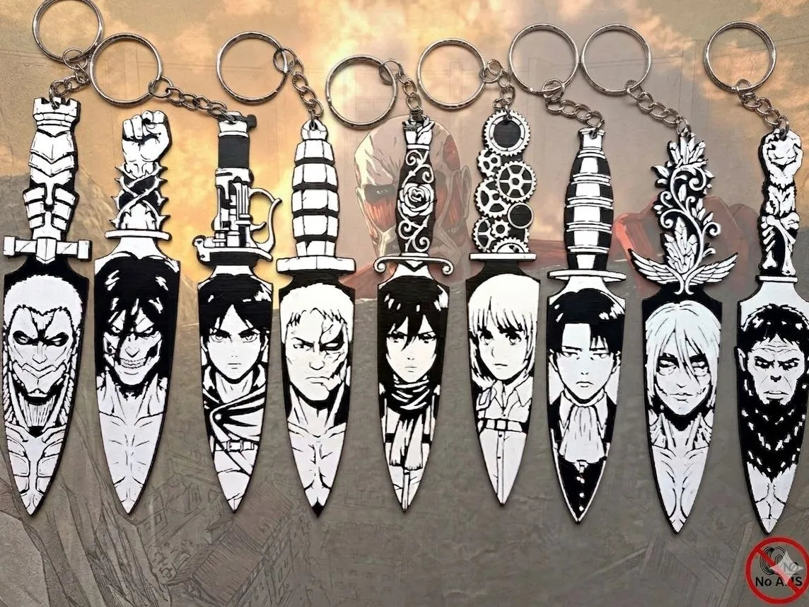 Attack ON Titan: Série de designs style manga-cut - Geek Print