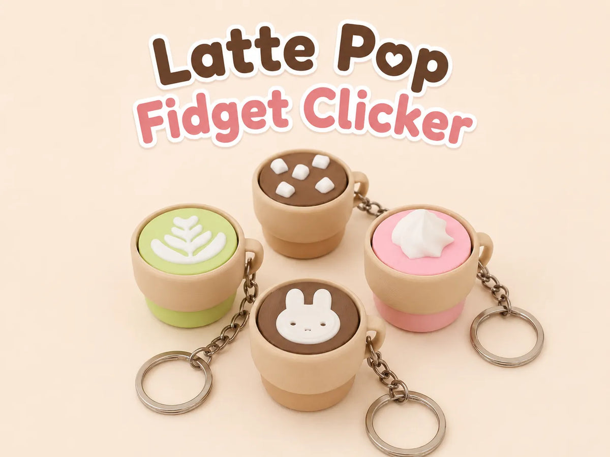 Clicker Fidget Pop Latte - Jeux Print