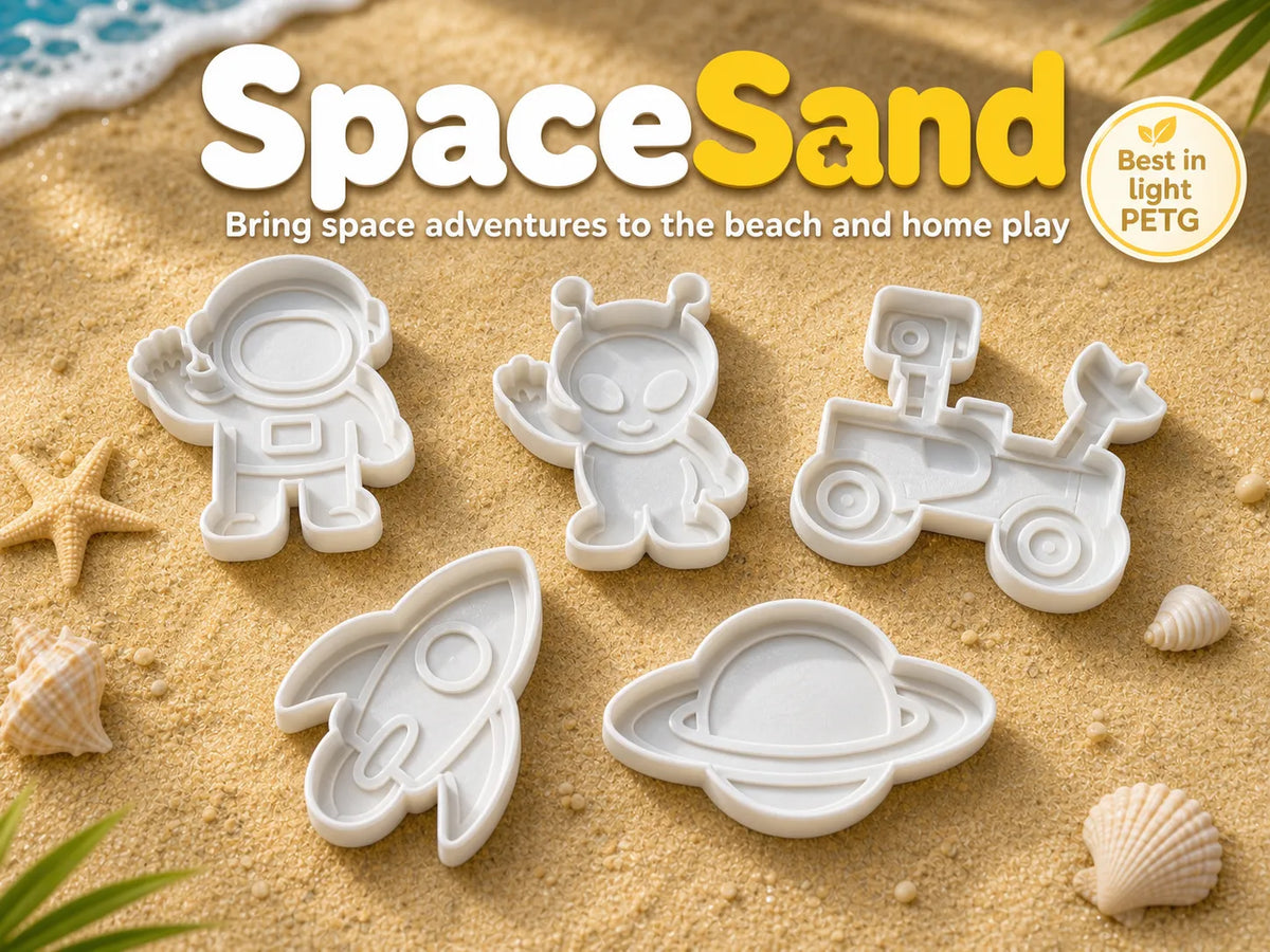 SpaceSand – 5 moules de sable spatial pour jouer à la plage/à la maison - Outdoor Print