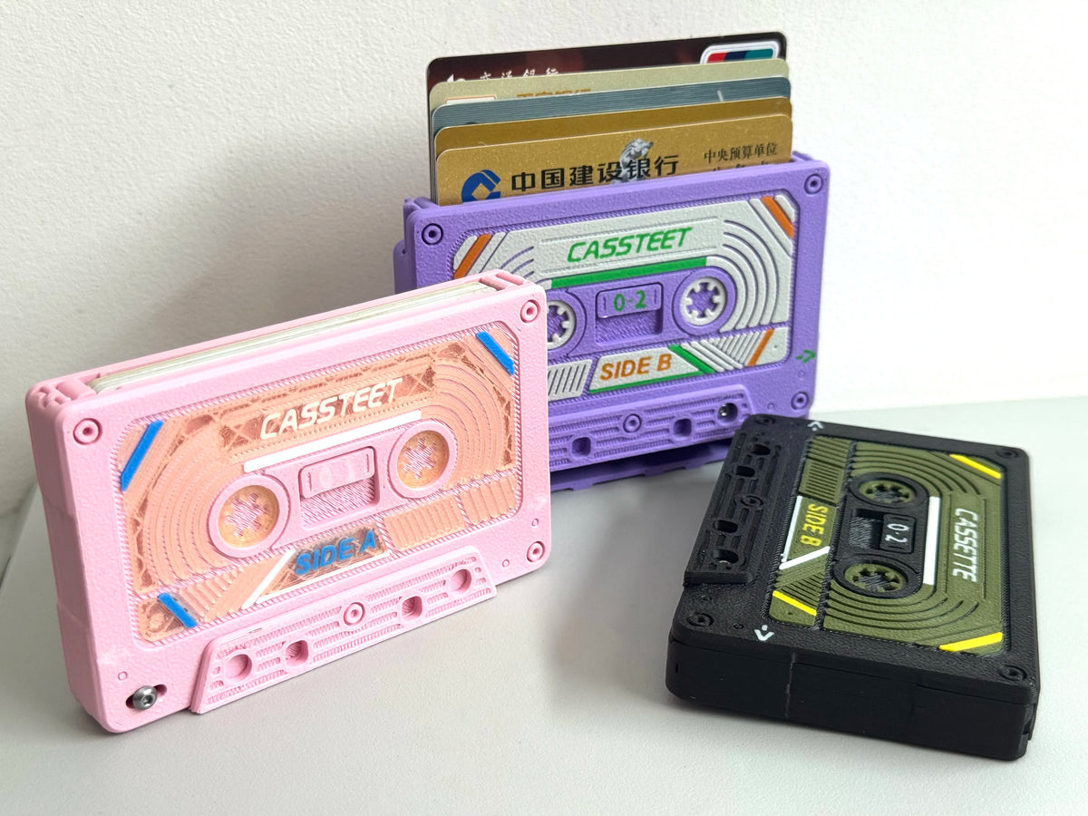 Porte-cartes pop-up style cassette rétro - Geek Print