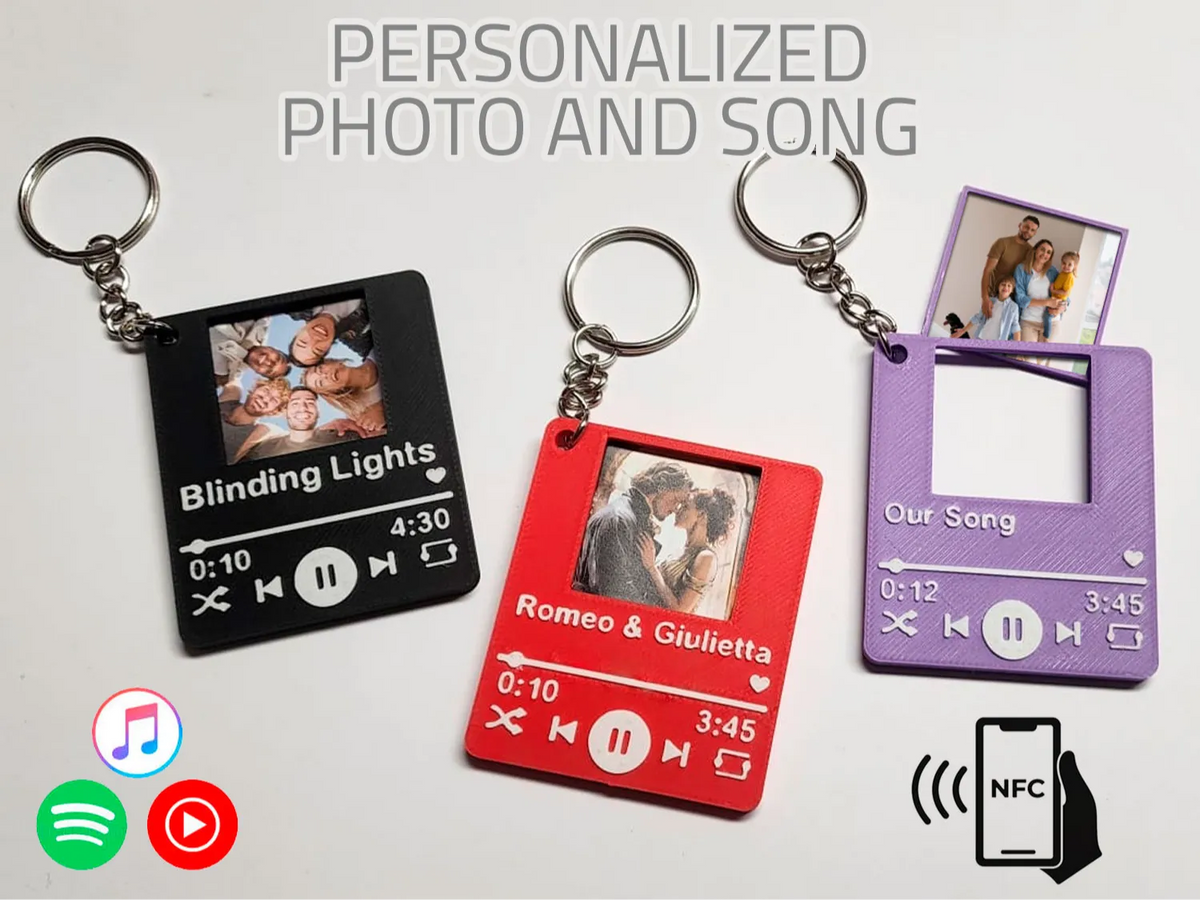 Porte-clés Photo Musical Personnalisable - Spotify & NFC - NFC Print