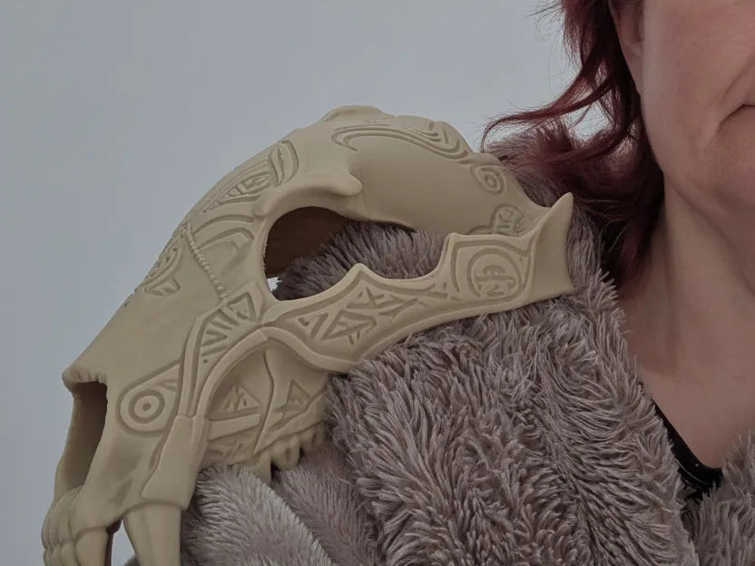 Épaulette Crâne d'Ours Armure Fantaisie Cosplay - Cosplay Print