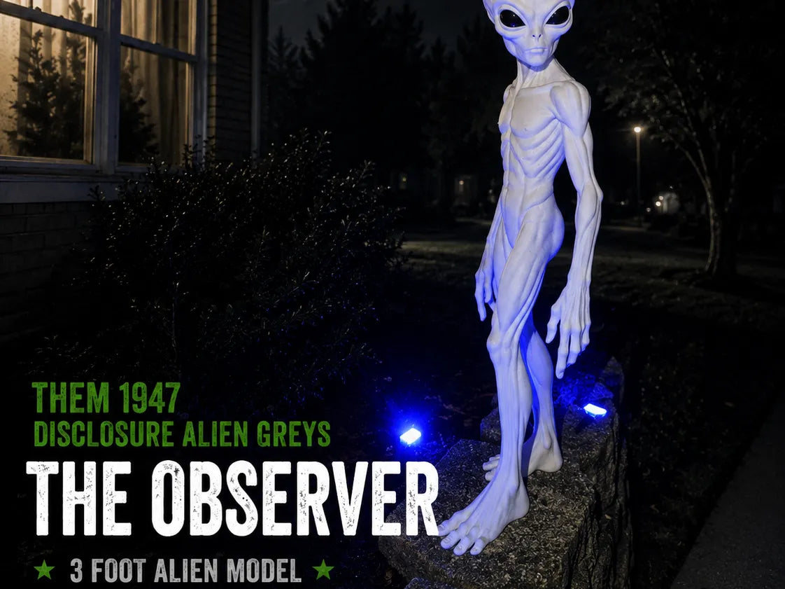 Observateur Alien de 3 pieds EUX 1947 - Figurine Print