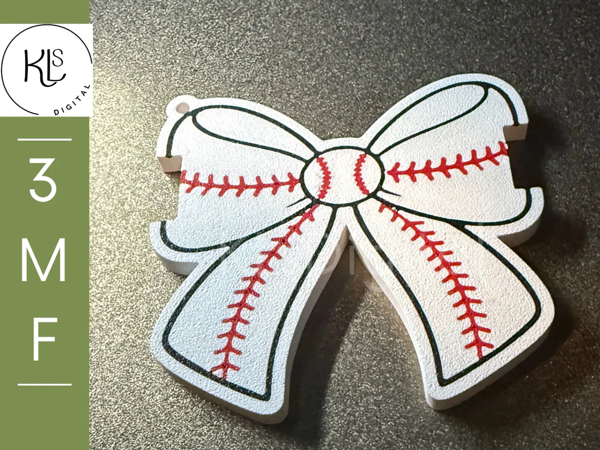 Porte-élastique à cheveux à motif de nœud de baseball et de softball - Beauté Print