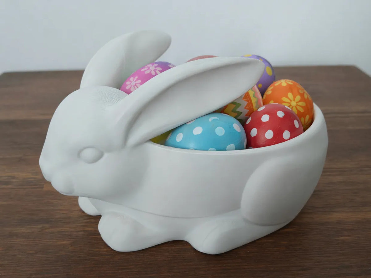 Mignonne coupe et plat à bonbons Lapin de Pâques - Fêtes Print
