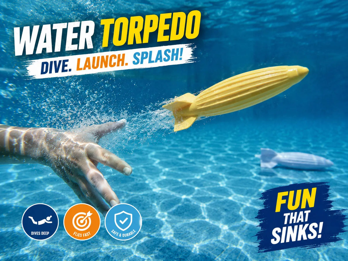 Torpille à eau remplissable – Jouet de plongée pour piscine - Sport Print