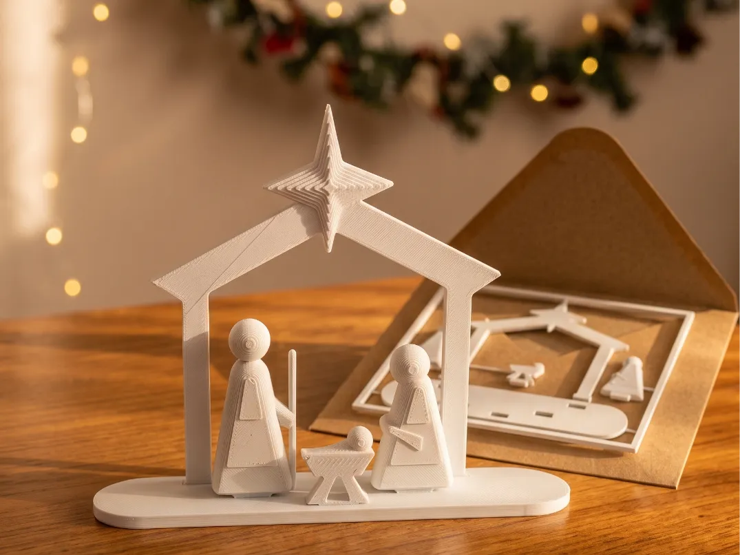 Carte Kit Nativité - Prête pour l'envoi dans une enveloppe - Fêtes Print