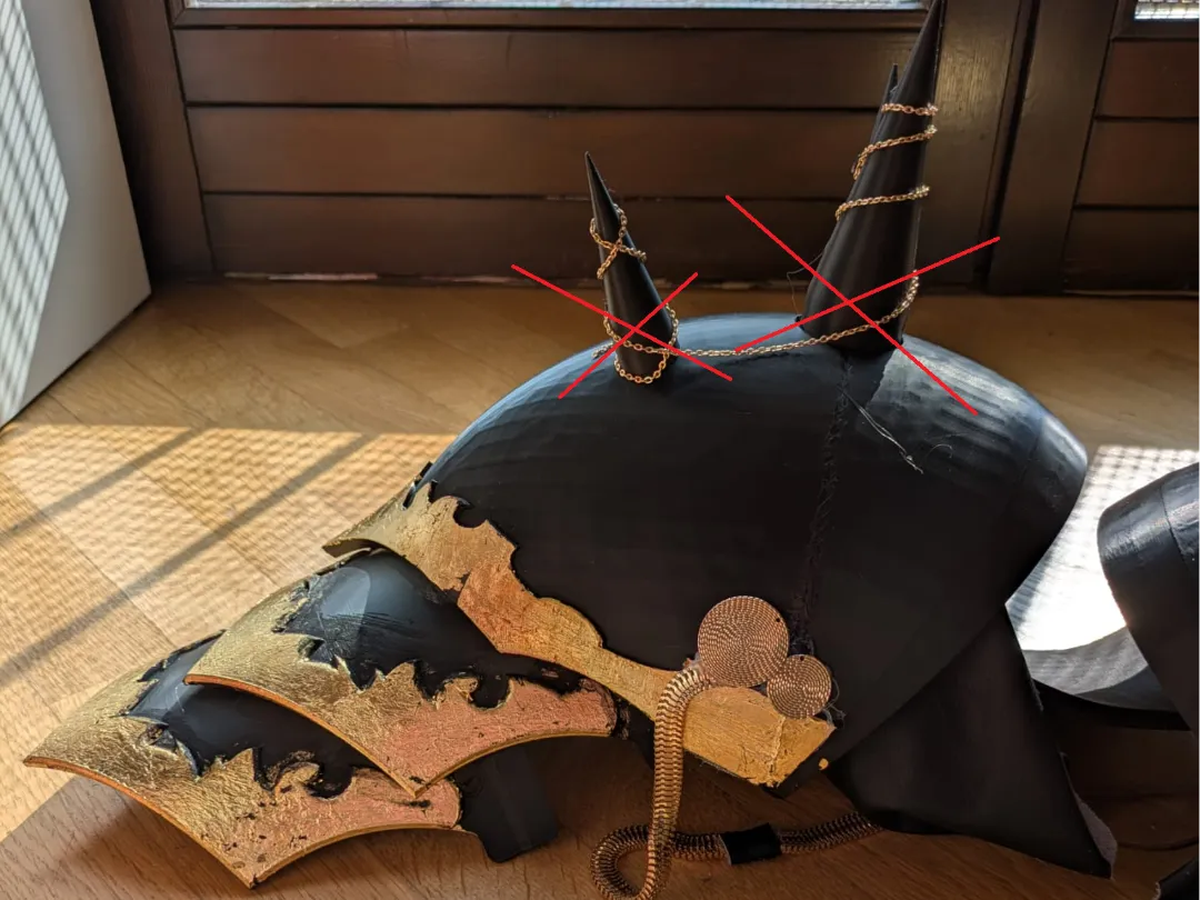 Armure d'épaule générique (Qin) - Sans Trous Pour Pointes - Cosplay Print