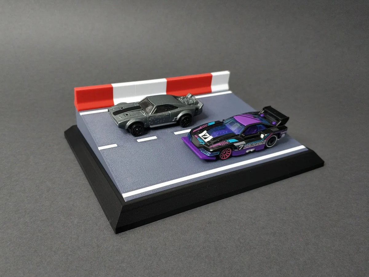 Diorama de course pour modèles de voitures 1:64 - Auto Print