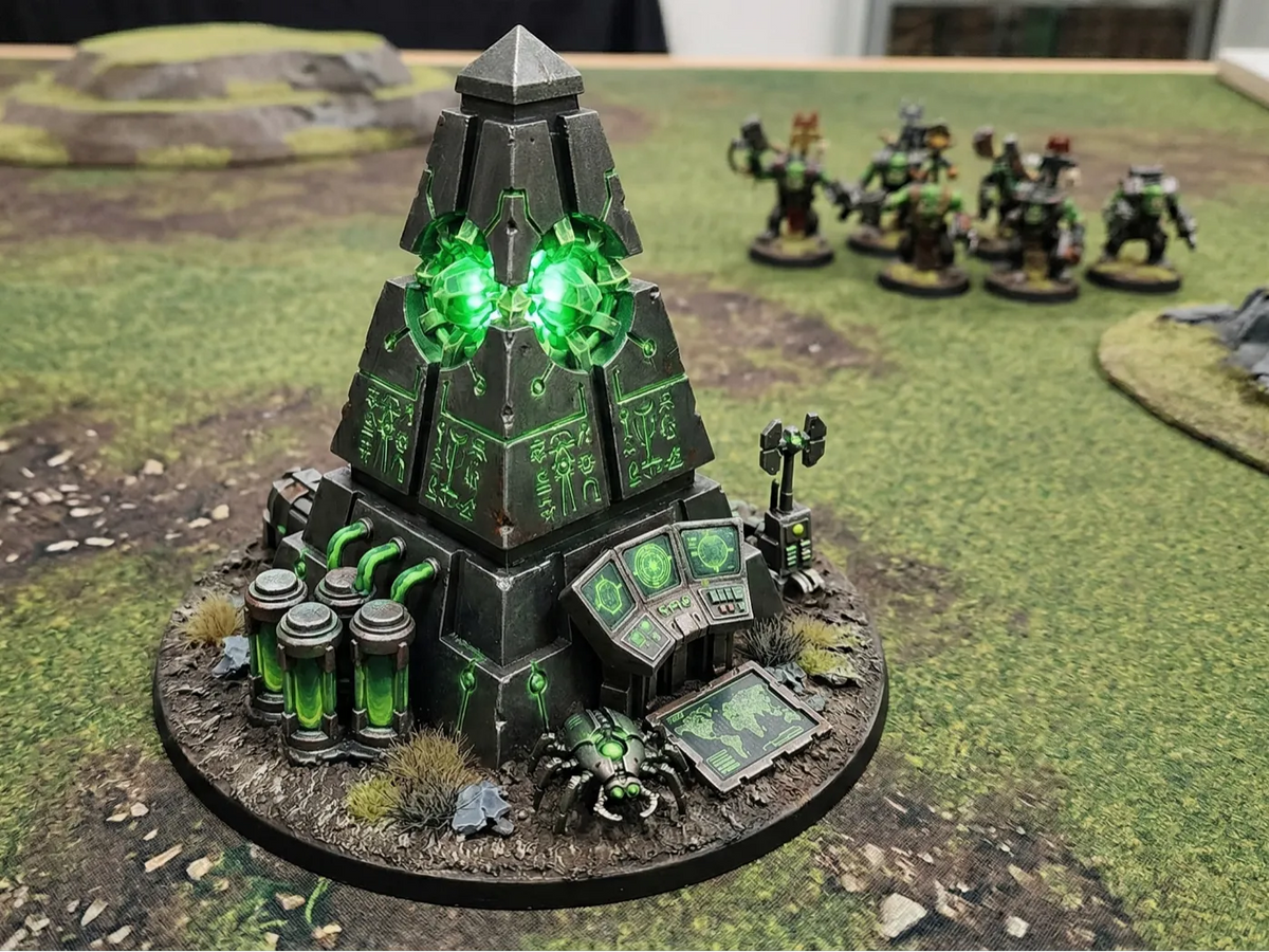 Éléments de décor de jeu de guerre - Tour de science-fiction - Maquette Print