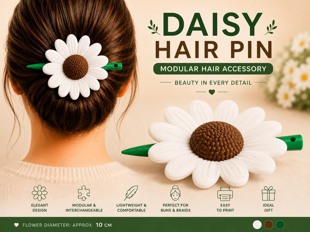 Pique à cheveux Margueritte – Pince à cheveux modulaire - Bijoux Print