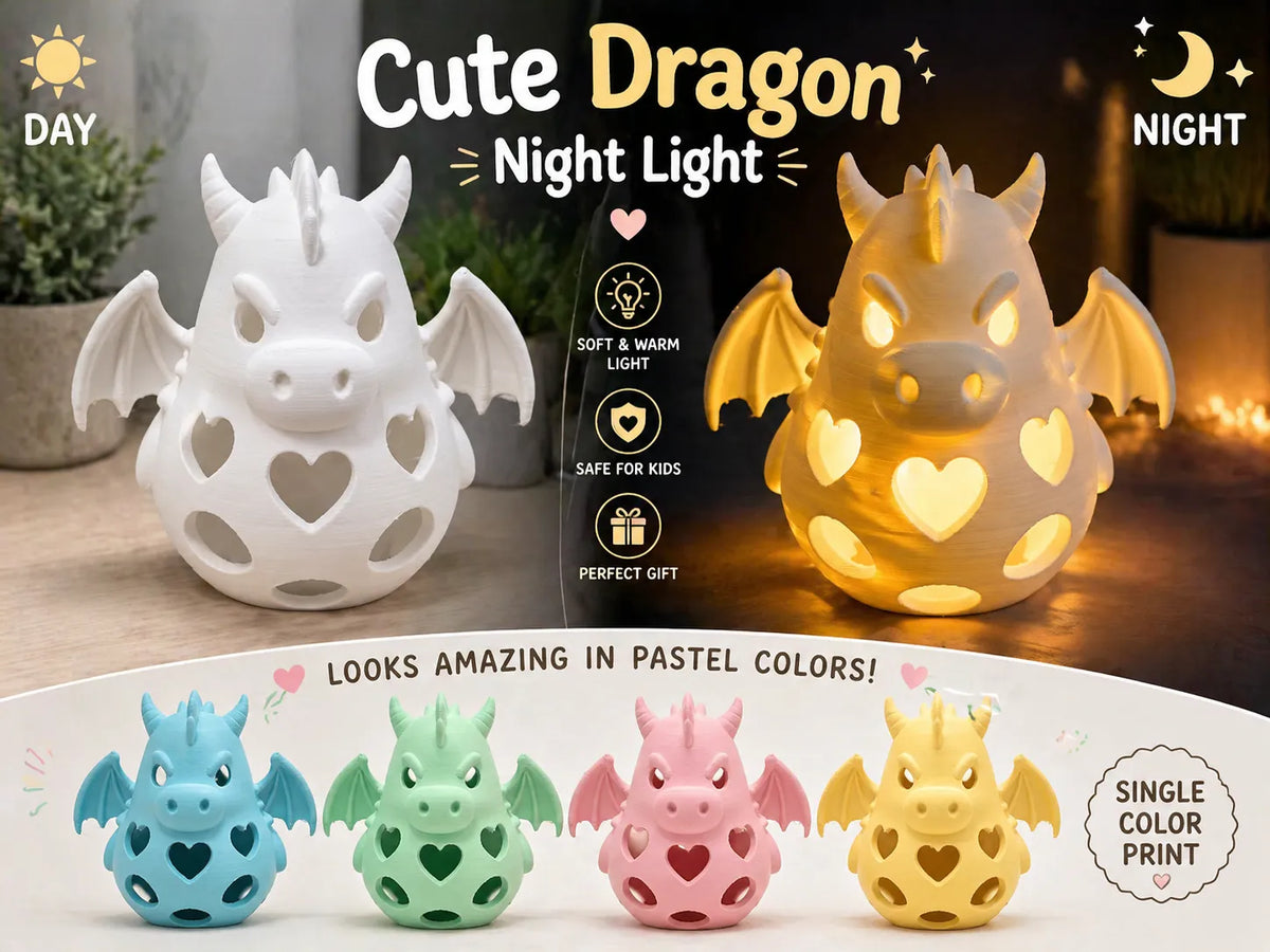 Veilleuse Dragon Mignon - Lumière Print
