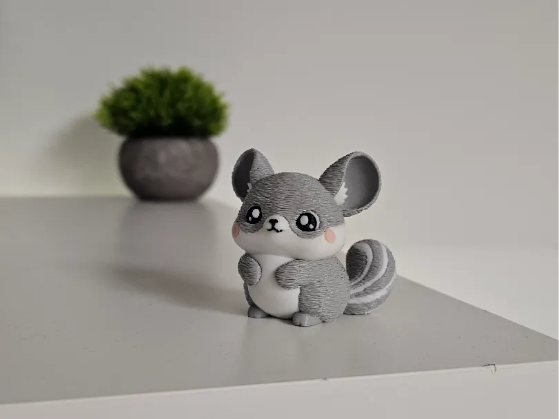 Chinchilla Mignon – Figurine Multi-Couleur - Pet Print