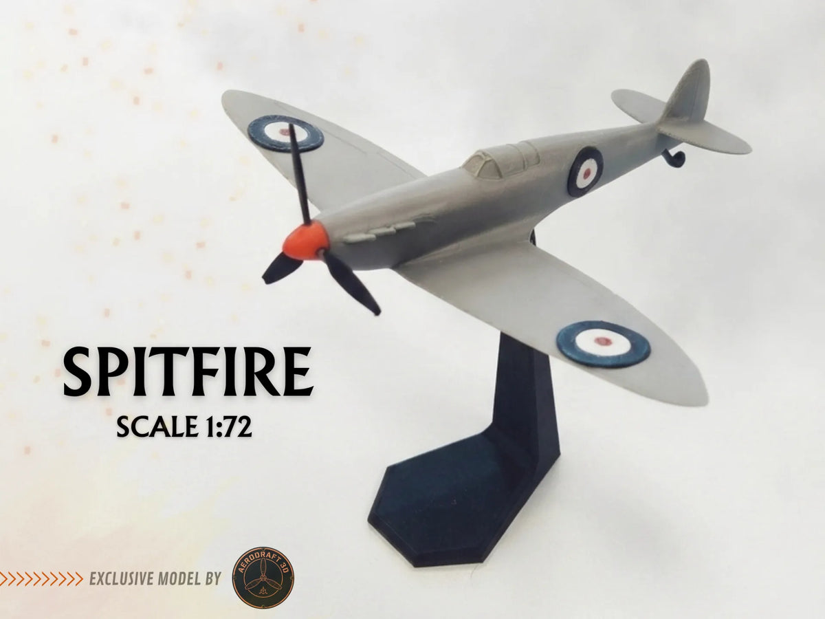 Modèle d'avion Spitfire - 1:72 - Maquette Print