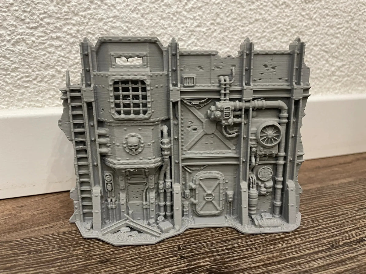 Mur de Couverture Industrielle – Terrain Sci-Fi - Couverture - Maquette Print