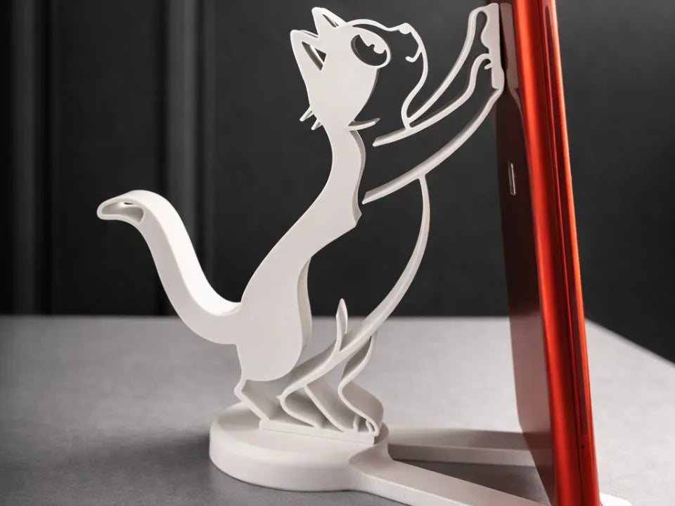 Support téléphone portable chat mignon à emboîter - Bureau Print
