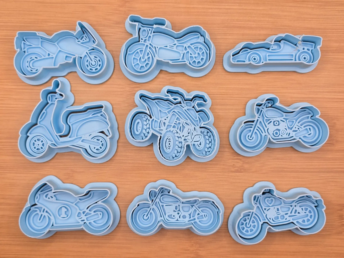 Pack d'emporte-pièces moto - Vélo Print