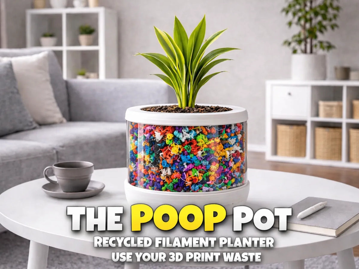 Le Pot à Crotte – Jardinière en Filament Recyclé - Jardin Print