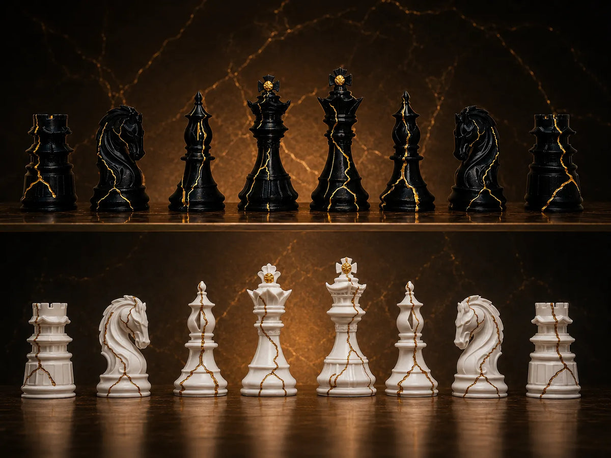 Jeu d'échecs Kintsugi – Inspiration japonaise - Jeux Print