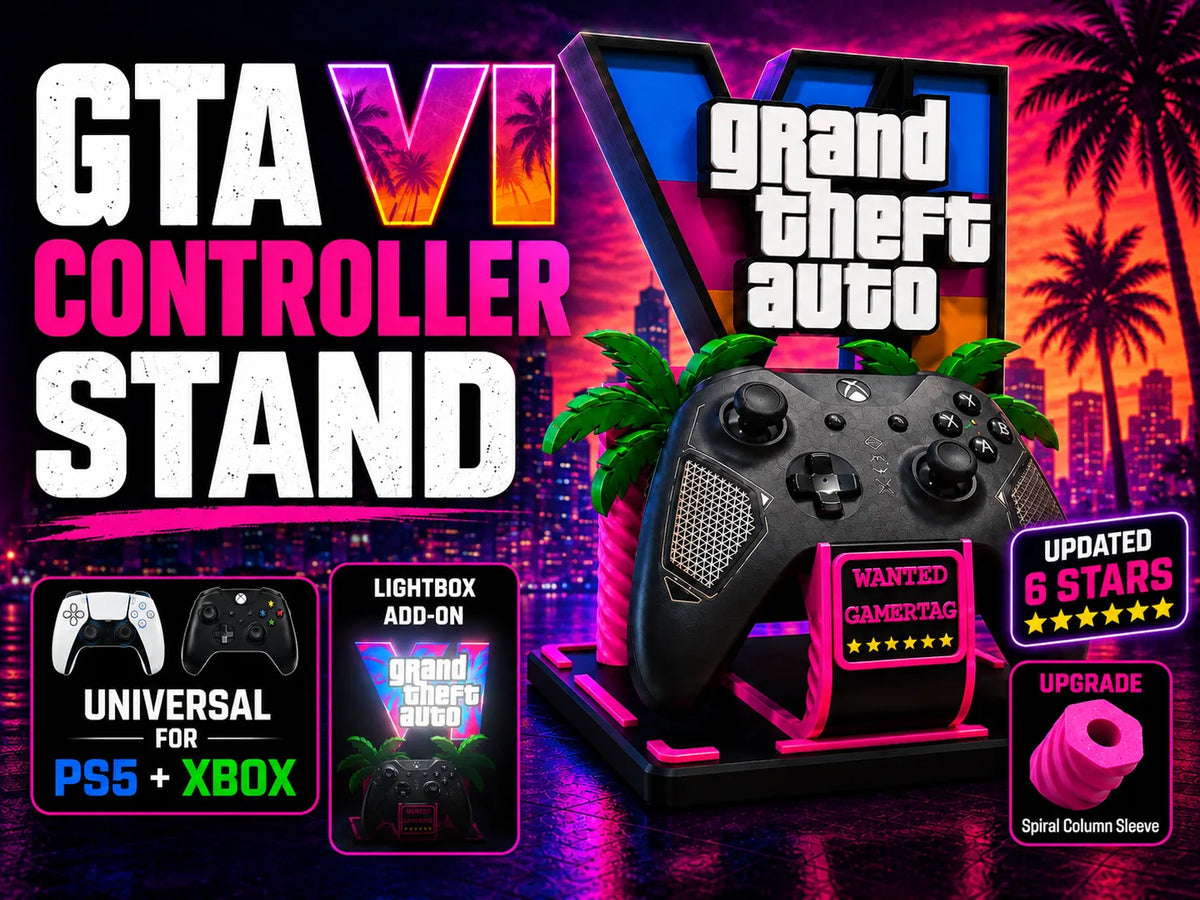 Support universel pour manettes PS5 et Xbox GTA VI - Tech Print