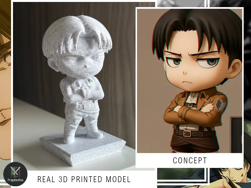 Levi Ackerman Chibi - L'Attaque des Titans - Geek Print