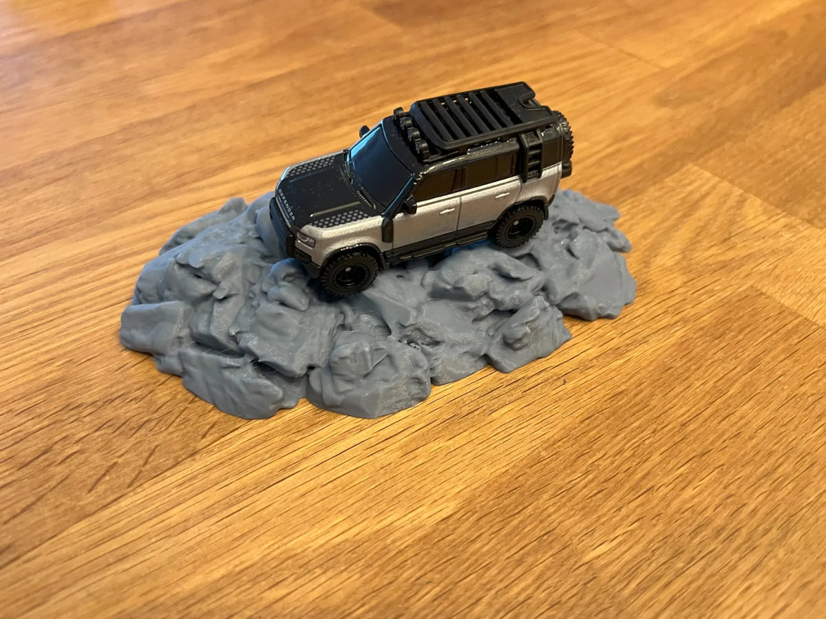 Terrain Rocheux pour diorama de voiture tout-terrain à l'échelle 1/64 - Auto Print