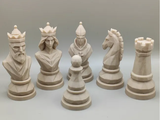 Style d'échecs géométriques abstraits - Jeux Print
