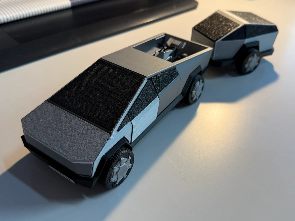 Tesla Cybertruck + Remorque + Vélo - Vélo Print