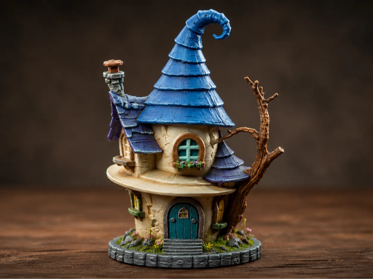 Chalet Féerique Fantaisiste – Maison Miniature Fantastique - Maquette Print